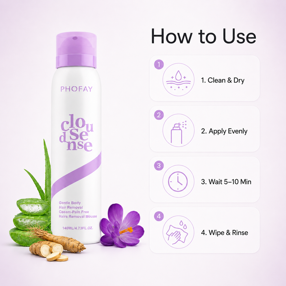Spray. Wait. Wipe. Smooth.